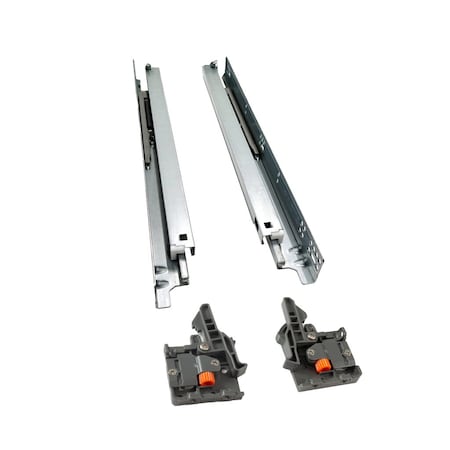 Dtc 18in Soft-close Full Extension Zinc Drawer Slide with Locking Clips - 75 Lbs Weight Rating SS20DD457H1